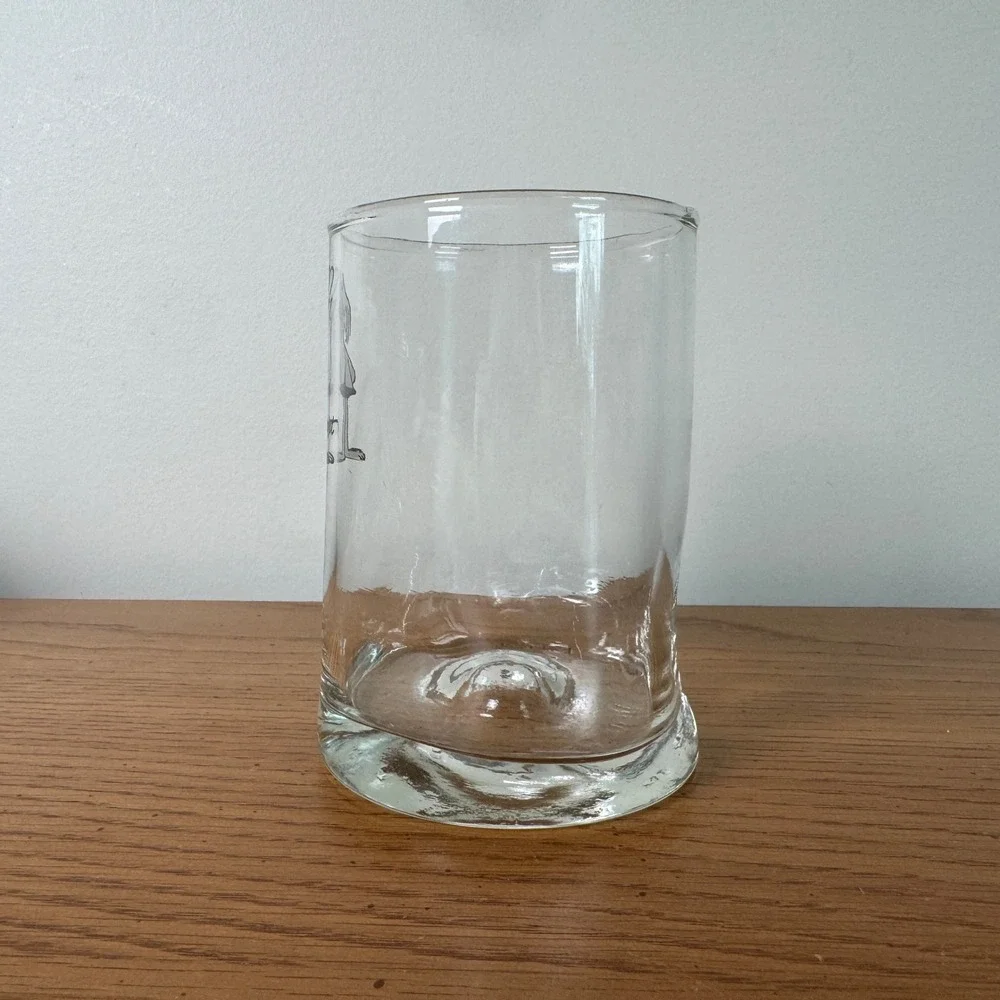 Vintage Johnny Hart BC Comic Strip Caveman‎ Character Glass Cocktail Tumbler